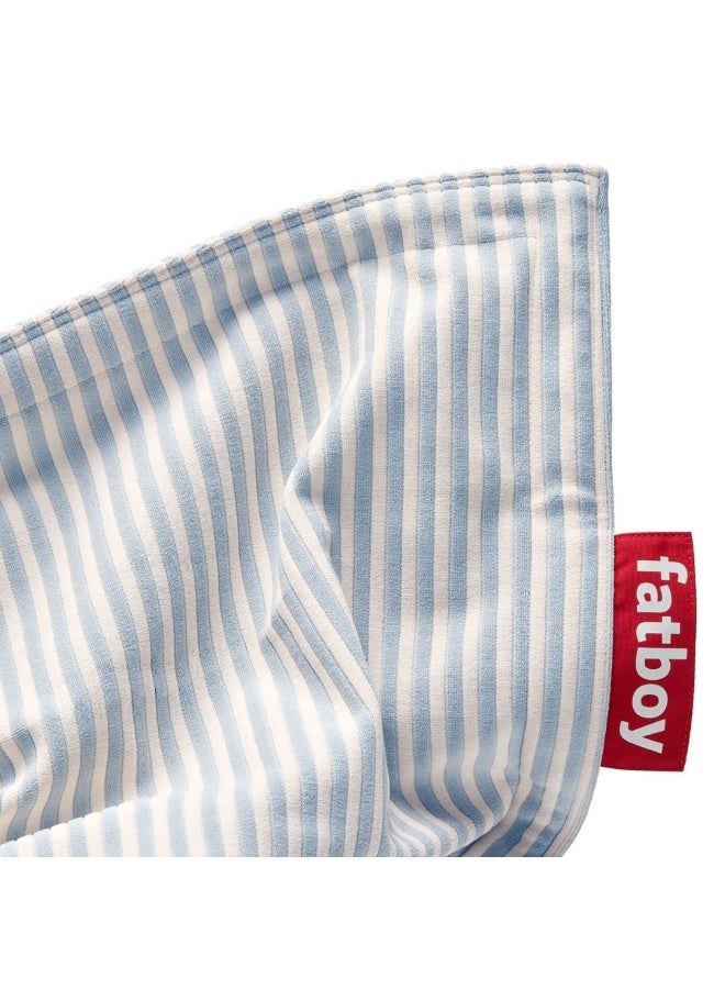 Fatboy Original Slim Terry Bean Bag | Super soft | Sturdy & durable | Washable outer bag | Pilling resistant | Designed for indoor use | Expanded Polystyrene (EPS) | 155 x 120 cm | Blizzard Blue Creme - Image 5